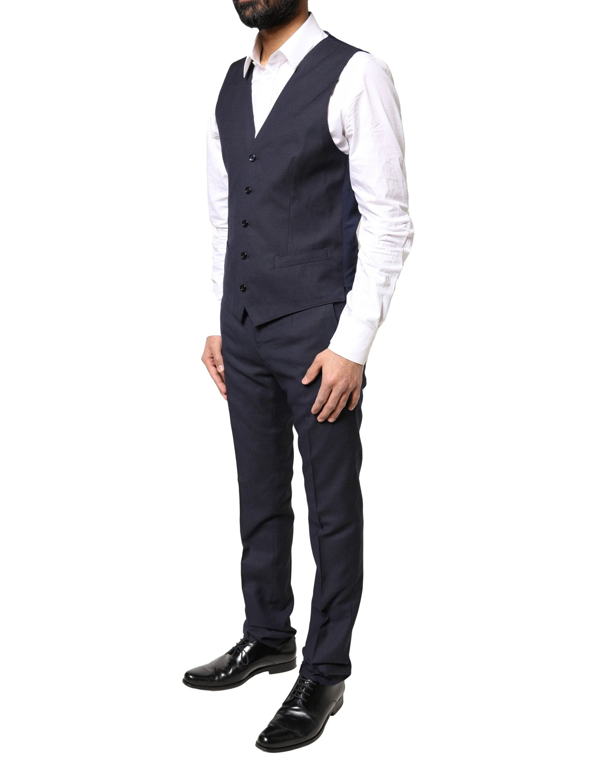 Dolce & Gabbana Black Fantasy MARTINI 3 Piece Formal Suit by Dolce & Gabbana