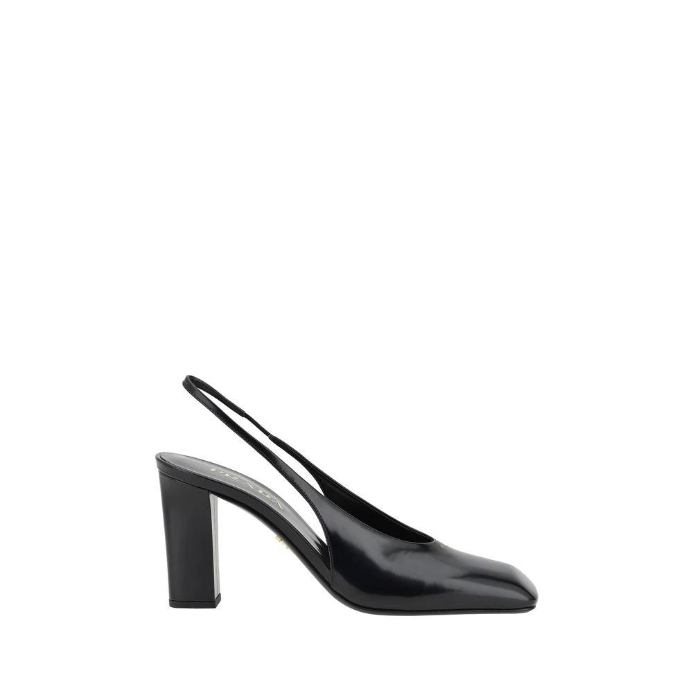 Prada Black Calf Leather Pumps by Prada