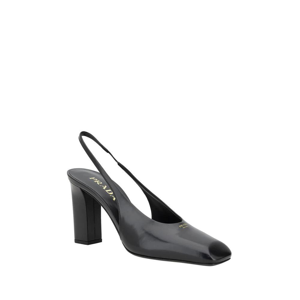 Prada Black Calf Leather Pumps by Prada