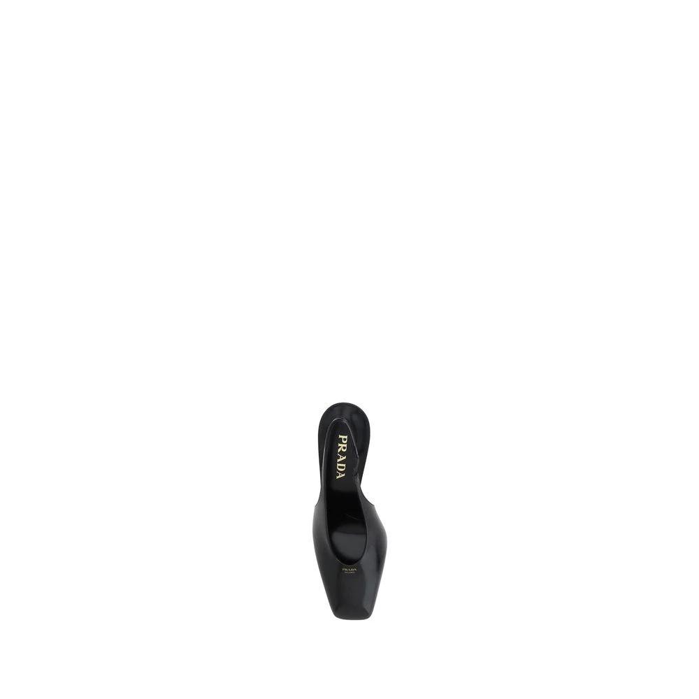 Prada Black Calf Leather Pumps by Prada