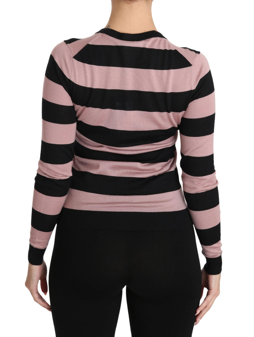 Dolce & Gabbana Pink Floral Cashmere Cardigan Sweater by Dolce & Gabbana