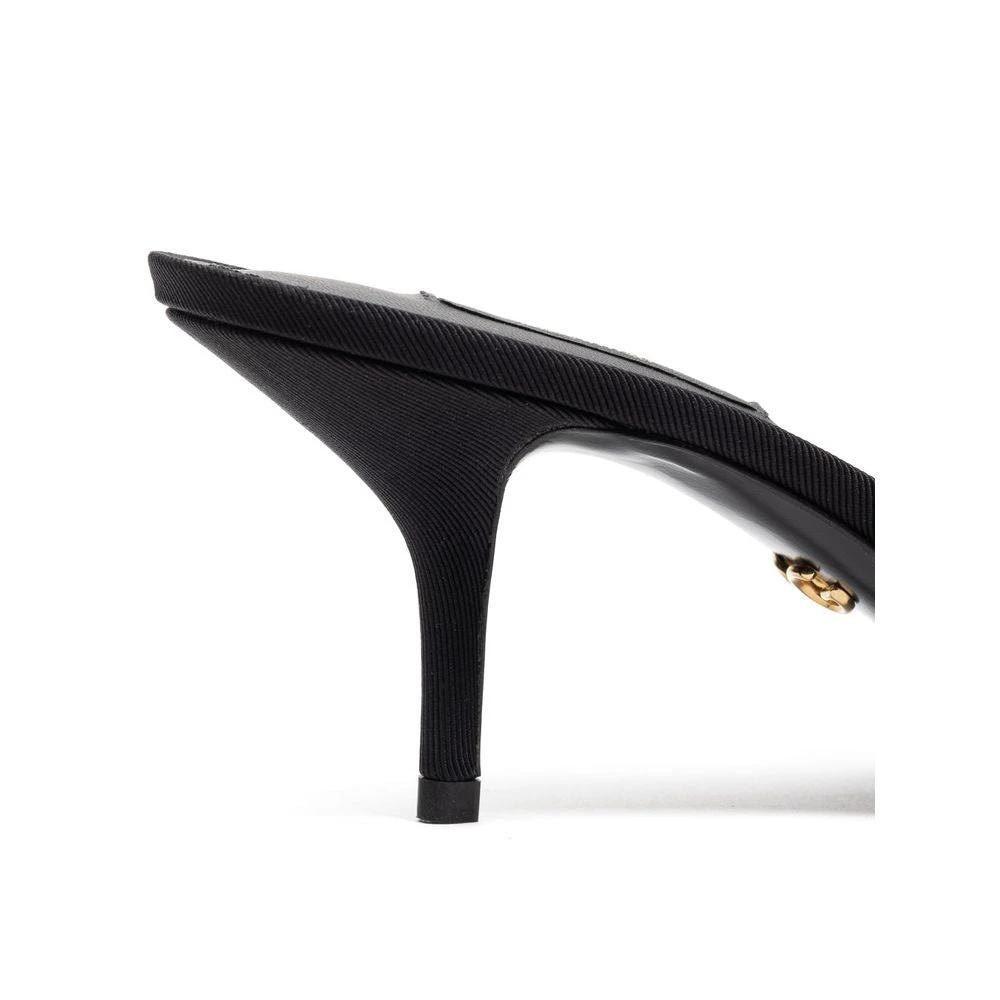 Dolce & Gabbana Black Cotton Mules by Dolce & Gabbana