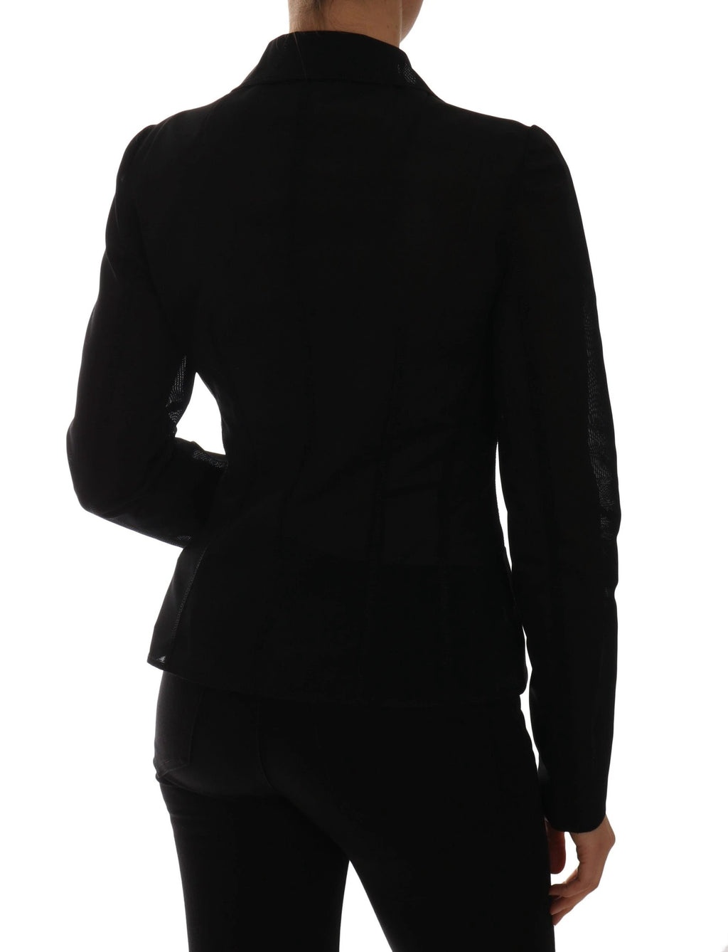 Dolce & Gabbana Black Nylon Net Blazer Jacket by Dolce & Gabbana