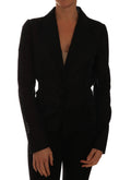 Dolce & Gabbana Black Nylon Net Blazer Jacket by Dolce & Gabbana