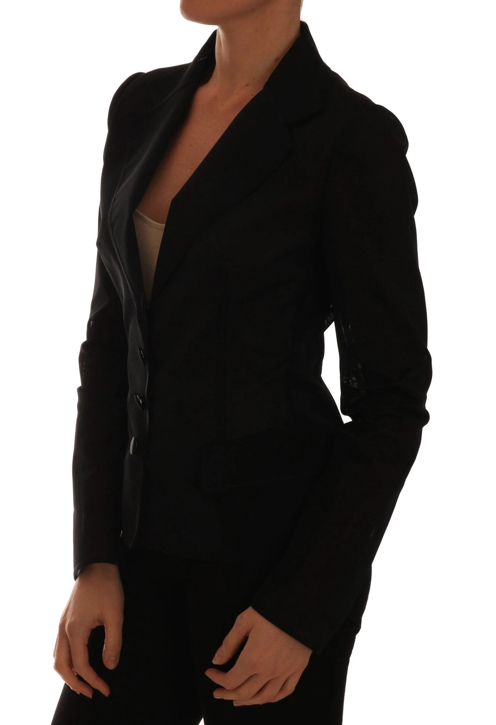 Dolce & Gabbana Black Nylon Net Blazer Jacket by Dolce & Gabbana