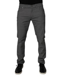 Dolce & Gabbana Gray Cotton Stretch Skinny Denim Jeans by Dolce & Gabbana