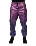 Dolce & Gabbana Pink Purple Two Tone Jogger Sweatpants Pants by Dolce & Gabbana
