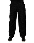 Dolce & Gabbana Black Logo Monogram Straight Pants by Dolce & Gabbana