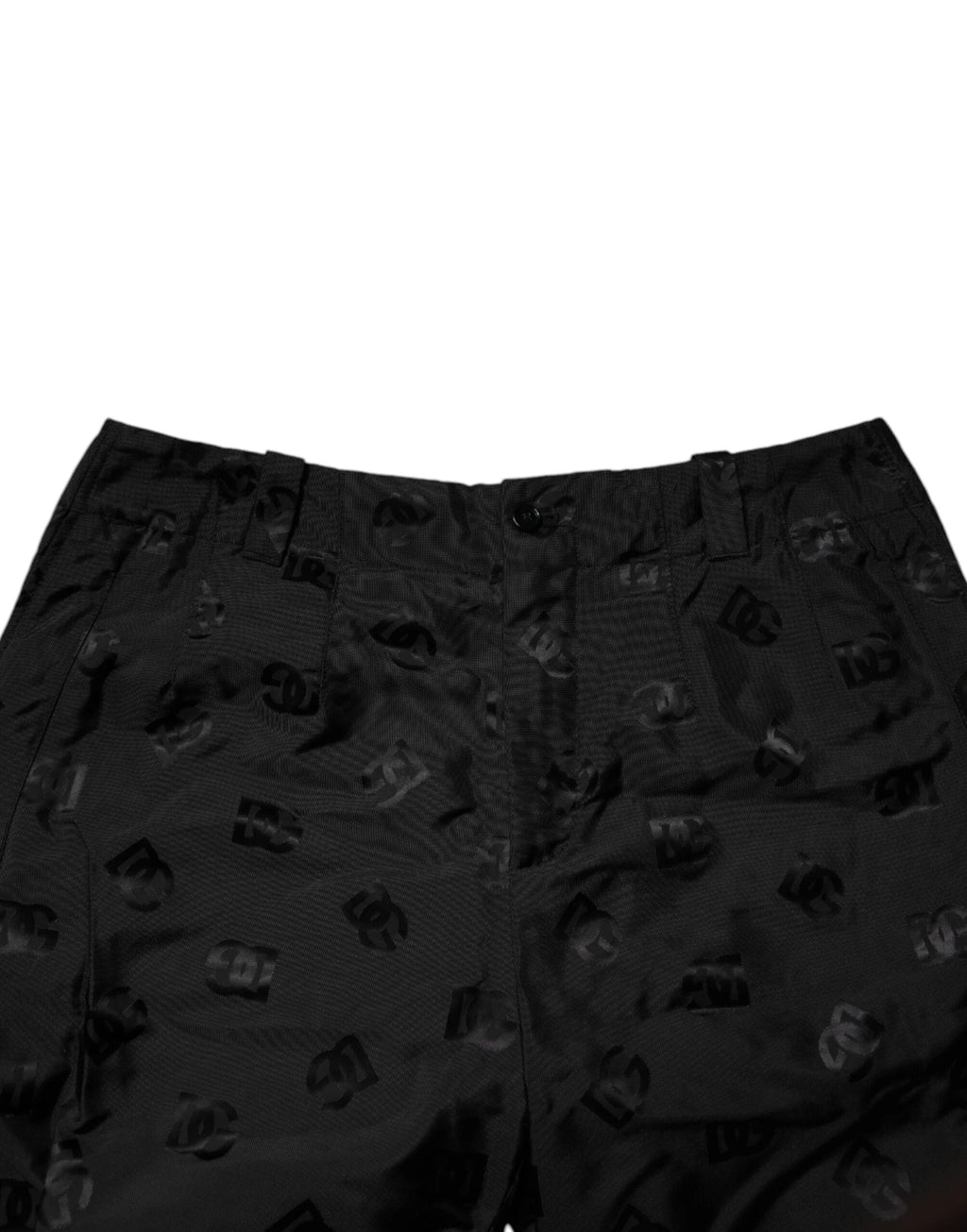 Dolce & Gabbana Black Logo Monogram Straight Pants by Dolce & Gabbana