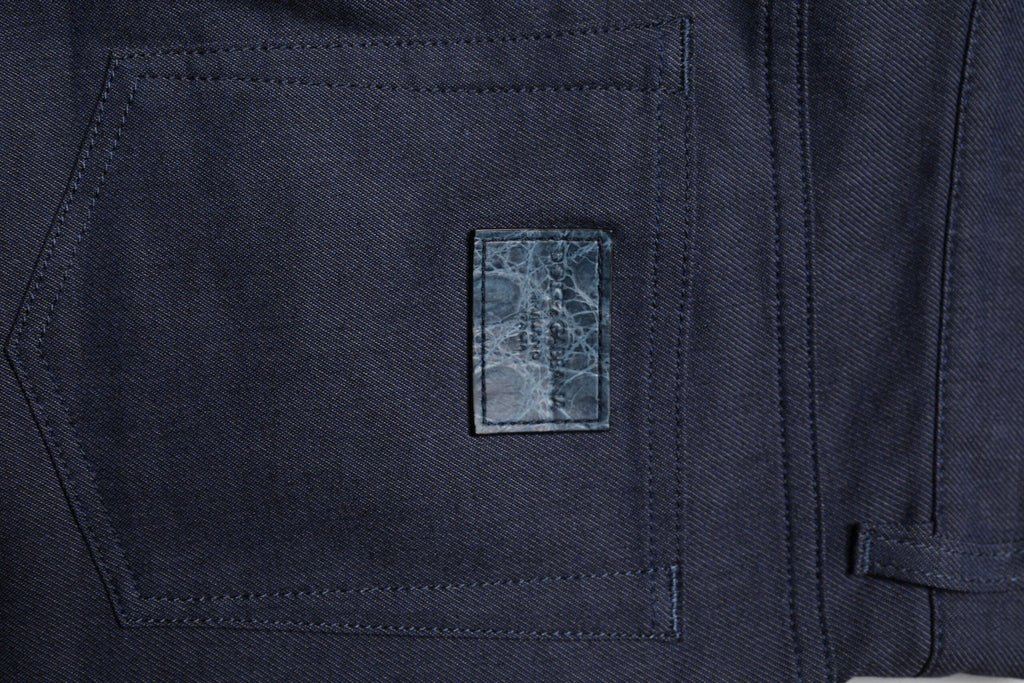 Dolce & Gabbana Dark Blue Cotton Stretch Skinny Denim Jeans by Dolce & Gabbana