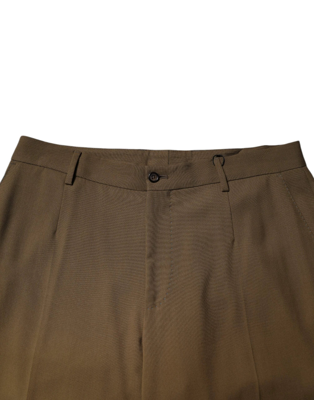 Dolce & Gabbana Brown Wool Straight Formal Dress Pants by Dolce & Gabbana