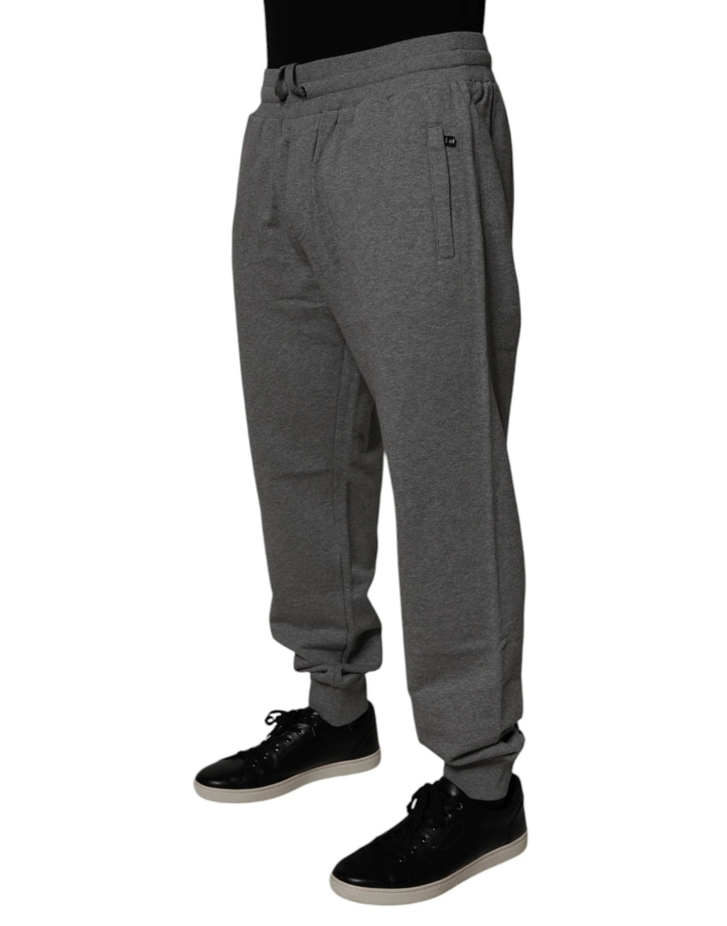 Dolce & Gabbana Gray Logo Cotton Jogger Men Sweatpants Pants by Dolce & Gabbana