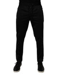 Dolce & Gabbana Black Polyester Men Jogger Sweatpants Pants by Dolce & Gabbana