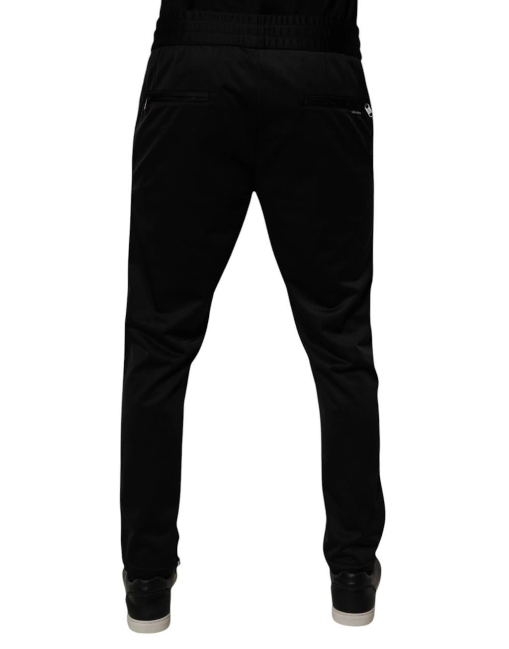 Dolce & Gabbana Black Polyester Men Jogger Sweatpants Pants by Dolce & Gabbana
