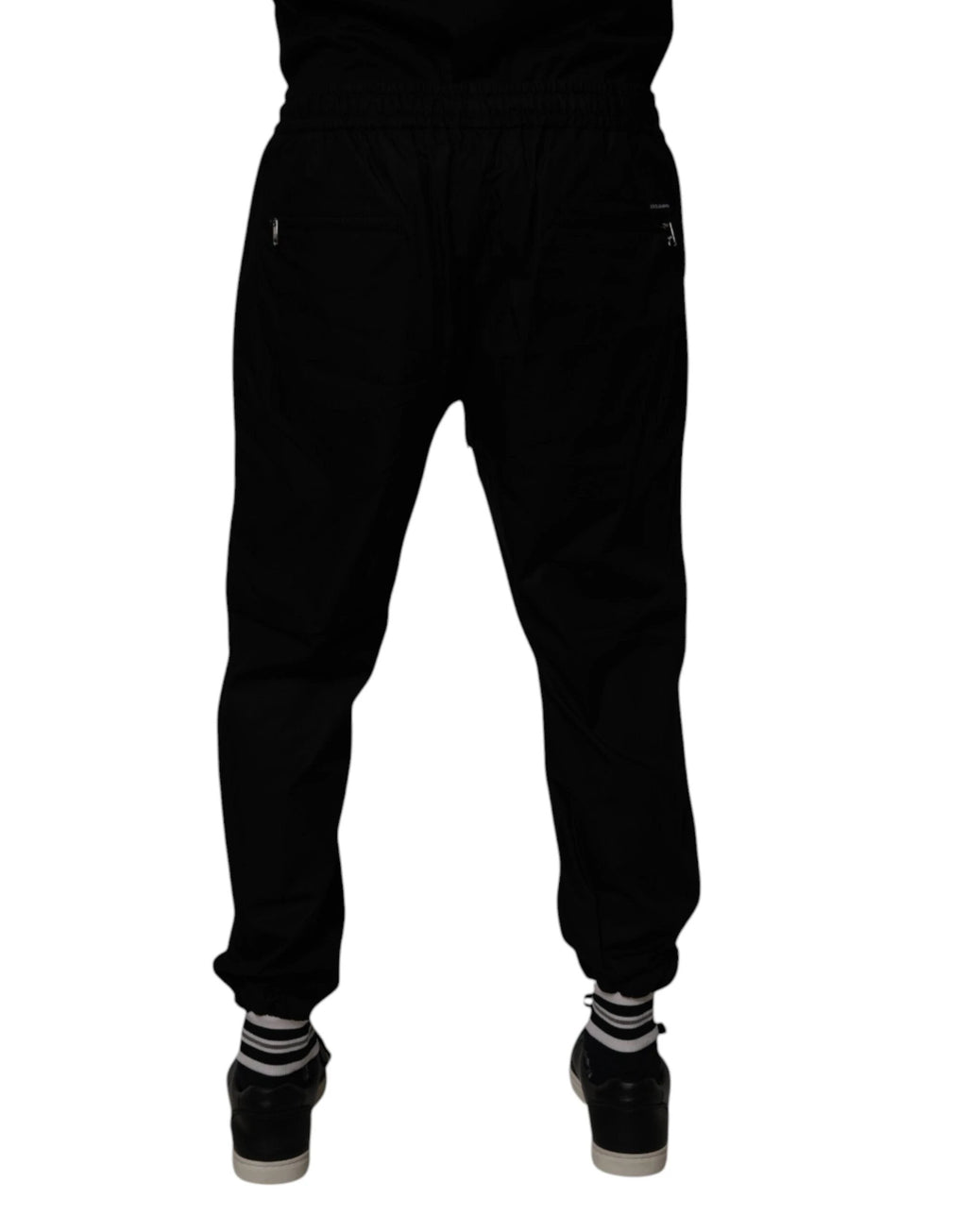 Dolce & Gabbana Black Cotton Men Jogger Sweatpants Pants by Dolce & Gabbana