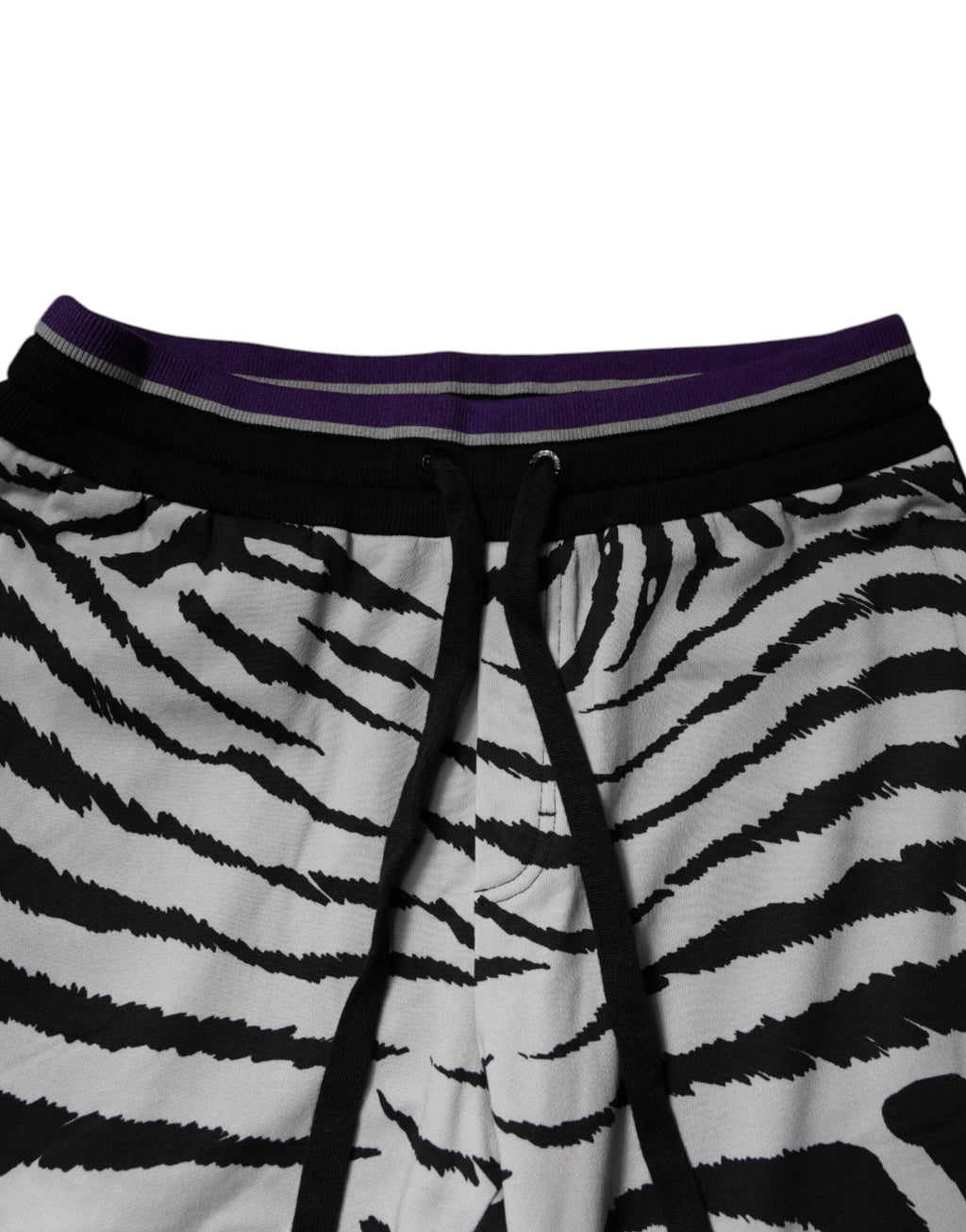 Dolce & Gabbana Black White Zebra Men Jogger Sweatpants Pants by Dolce & Gabbana