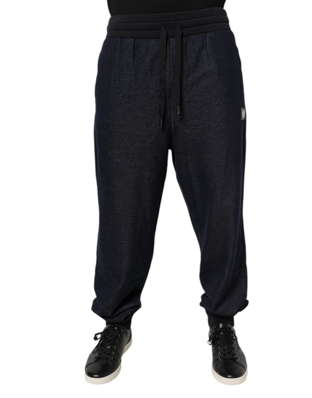 Dolce & Gabbana Black Jacquard Jogger Men Sweatpants Pants by Dolce & Gabbana