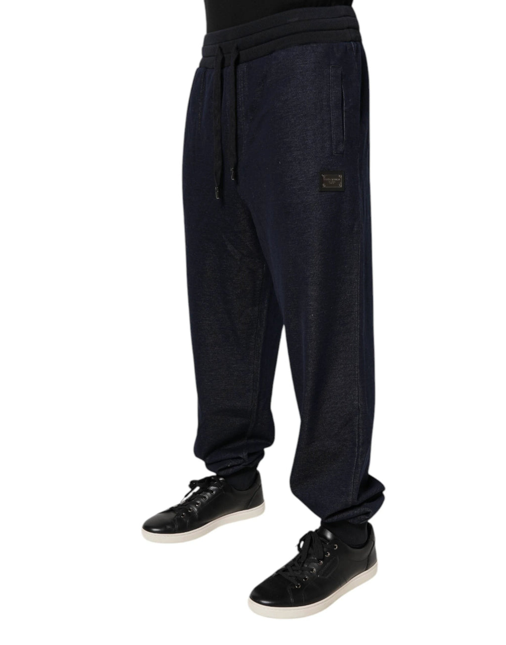 Dolce & Gabbana Black Jacquard Jogger Men Sweatpants Pants by Dolce & Gabbana