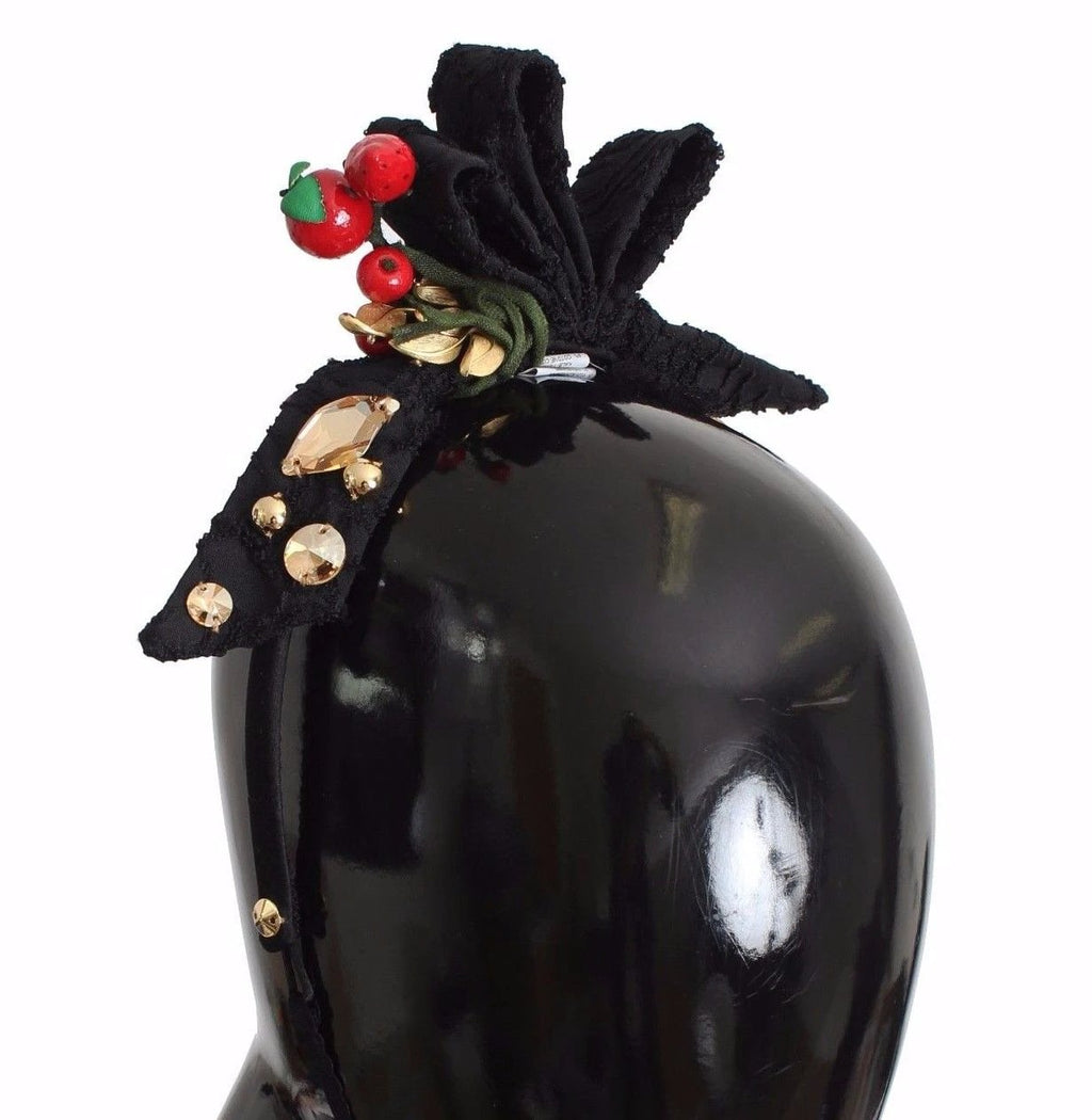Dolce & Gabbana Diadem Headband Tiara Berry Fruit Crystal Bow Hair by Dolce & Gabbana