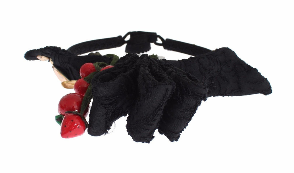 Dolce & Gabbana Diadem Headband Tiara Berry Fruit Crystal Bow Hair by Dolce & Gabbana
