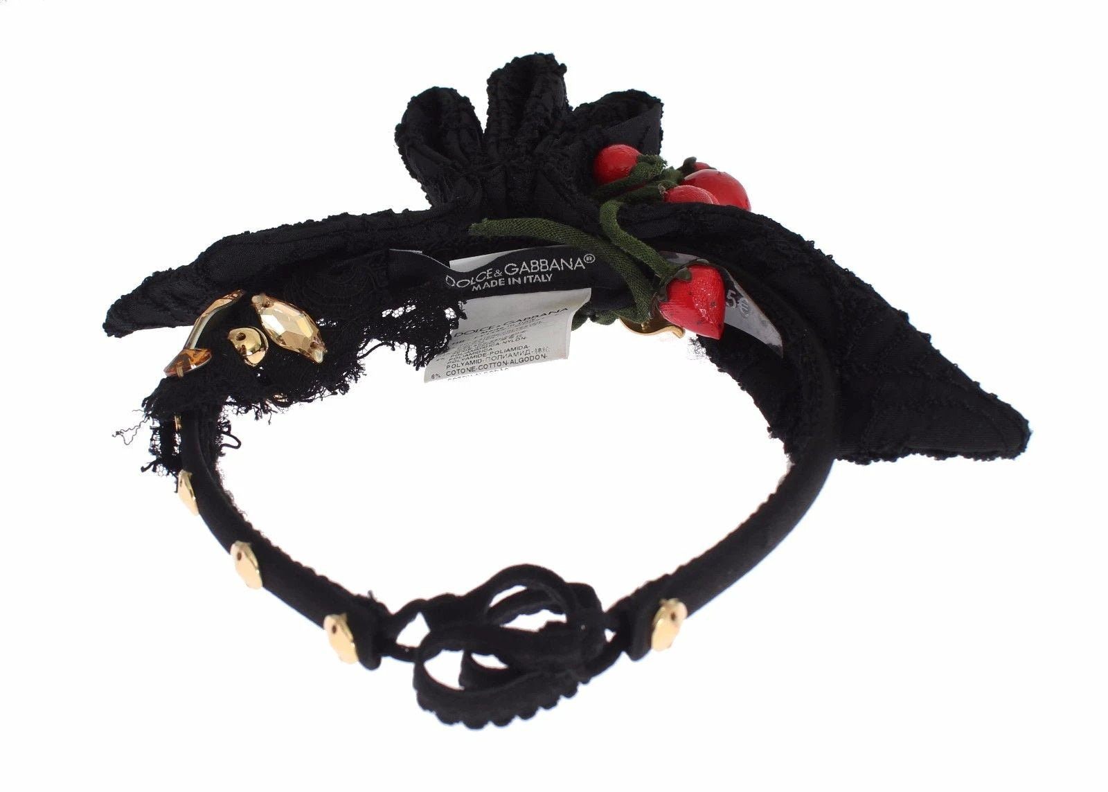 Dolce & Gabbana Diadem Headband Tiara Berry Fruit Crystal Bow Hair by Dolce & Gabbana