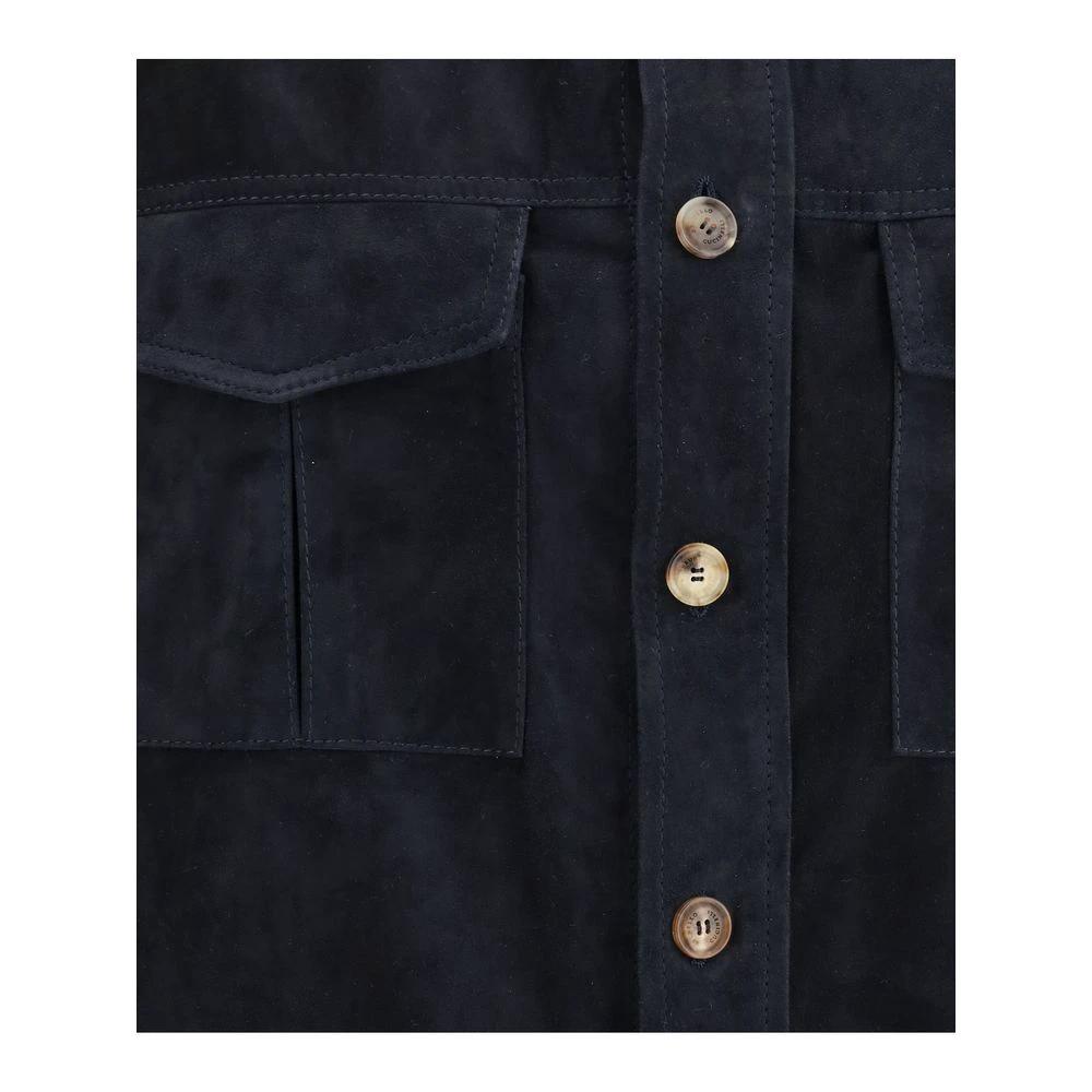 Brunello Cucinelli Suede leather shirt Jacket by Brunello Cucinelli