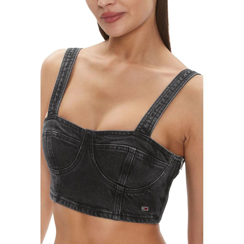 Haut en coton recyclé noir Tommy Hilfiger Jeans