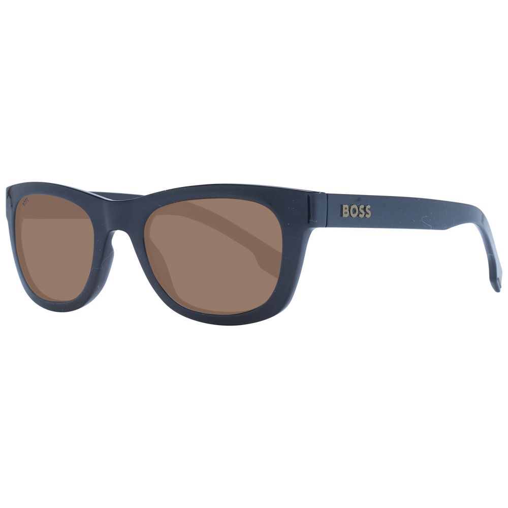 Lunettes de soleil Hugo Boss noires en propionate de cellulose écologique