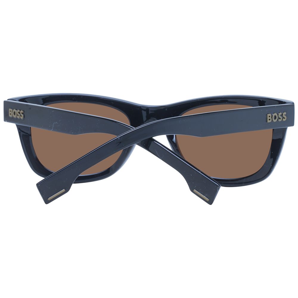 Lunettes de soleil Hugo Boss noires en propionate de cellulose écologique