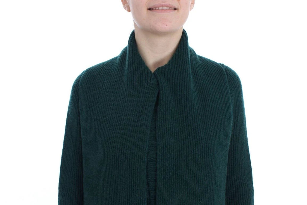 Dolce & Gabbana Green Knitted Cashmere Cardigan by Dolce & Gabbana