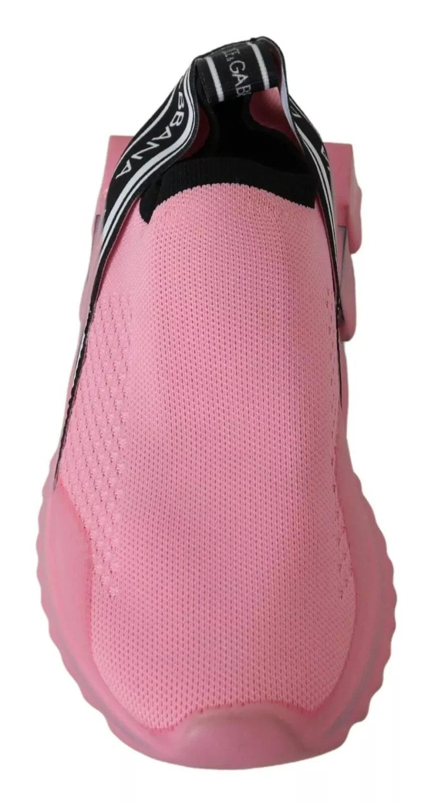 Dolce & Gabbana Pink Low Top Sorrento Sneakers Slip On Casual Shoes by Dolce & Gabbana