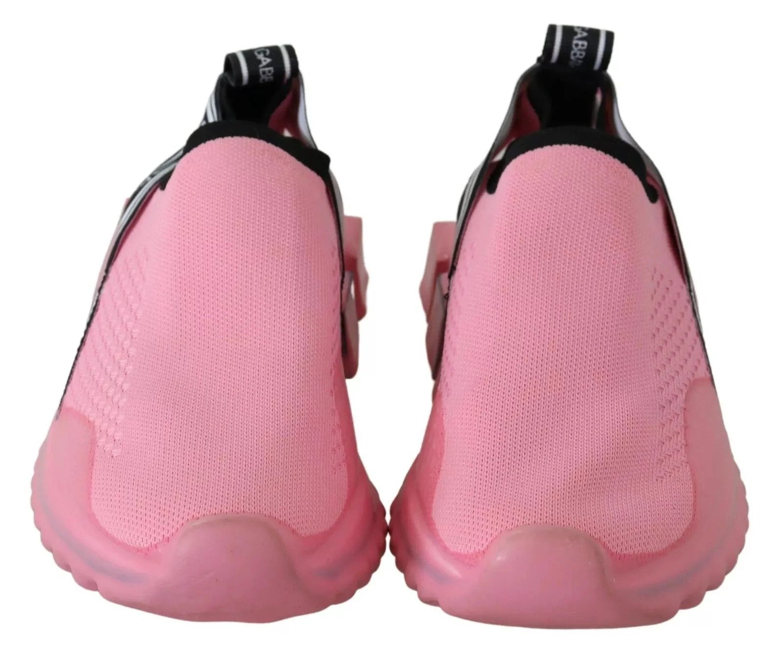 Dolce & Gabbana Pink Low Top Sorrento Sneakers Slip On Casual Shoes by Dolce & Gabbana