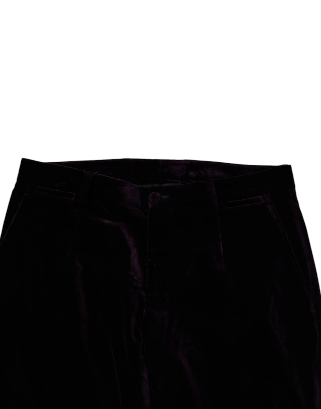 Dolce & Gabbana Violet Velvet Cotton Men Dress Formal Pants by Dolce & Gabbana