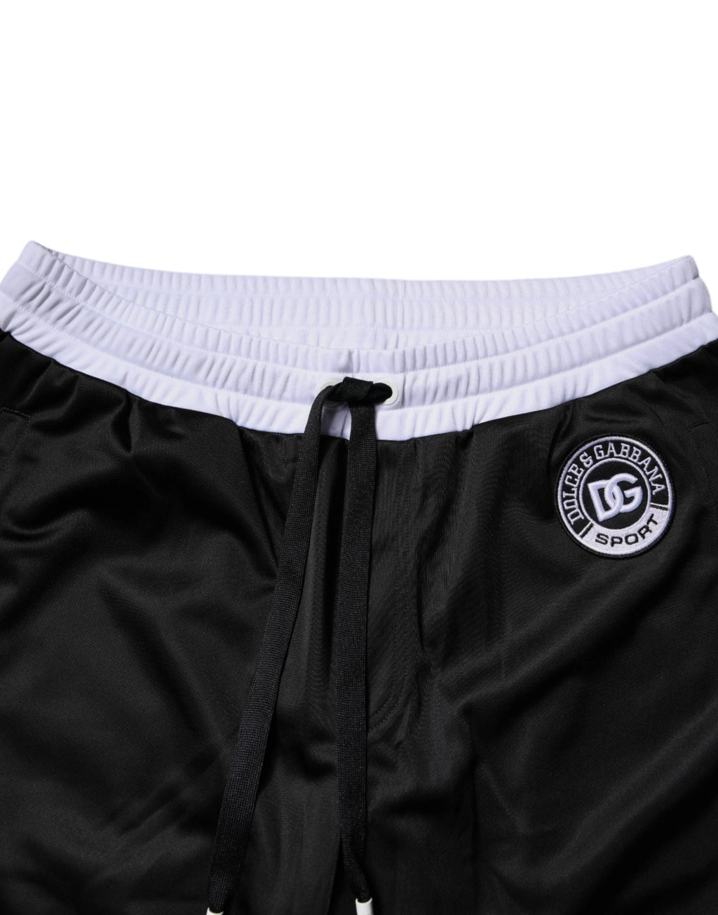 Dolce & Gabbana Black White Men Bermuda Sweatshorts Shorts by Dolce & Gabbana