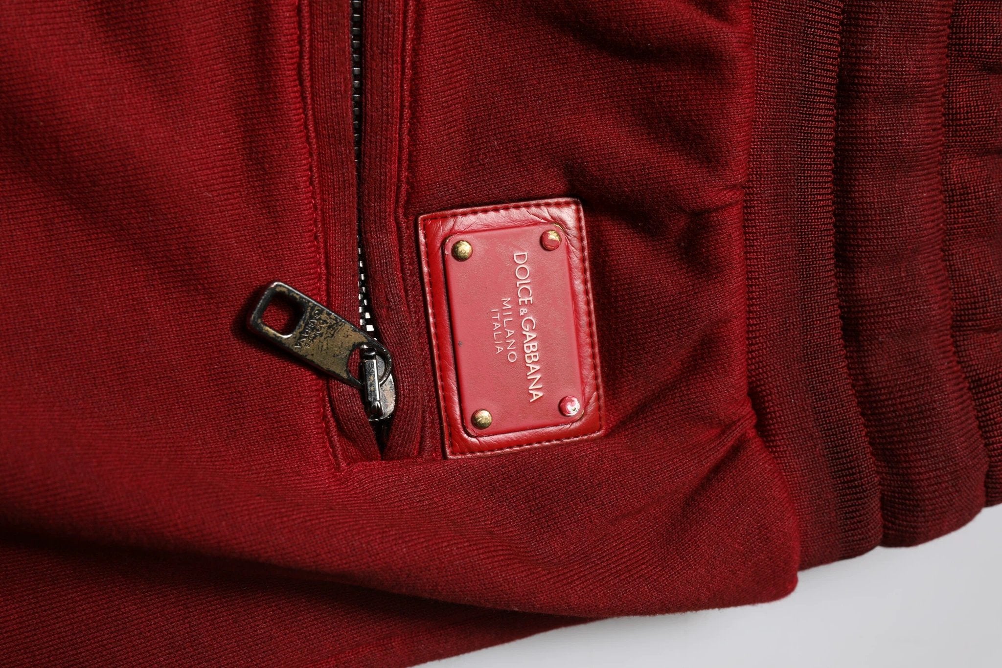 Dolce & Gabbana Maroon Rip Style Bermuda Sweatshorts Shorts by Dolce & Gabbana