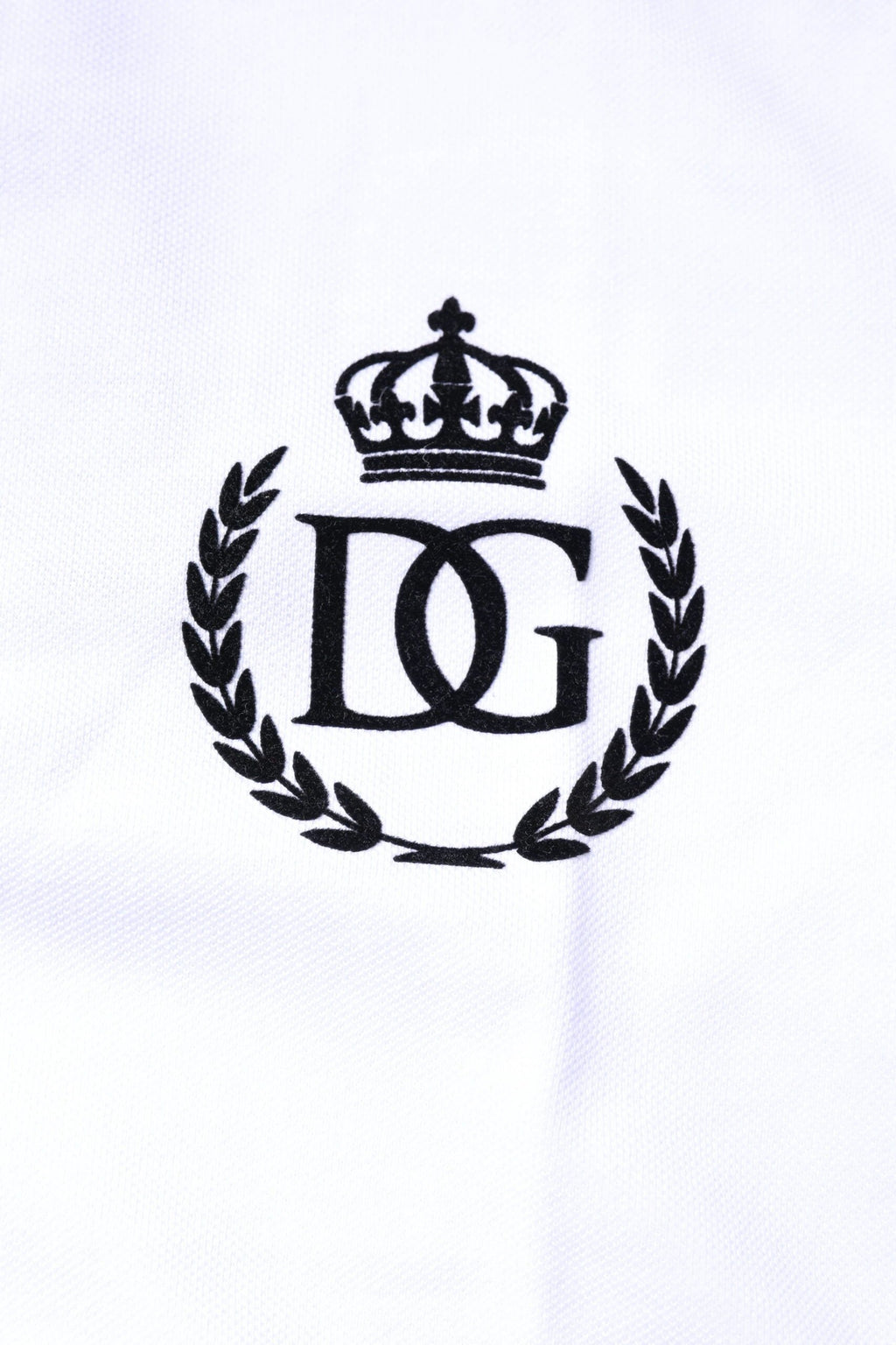 Dolce & Gabbana White Cotton Crown Collared Men Polo T-shirt by Dolce & Gabbana