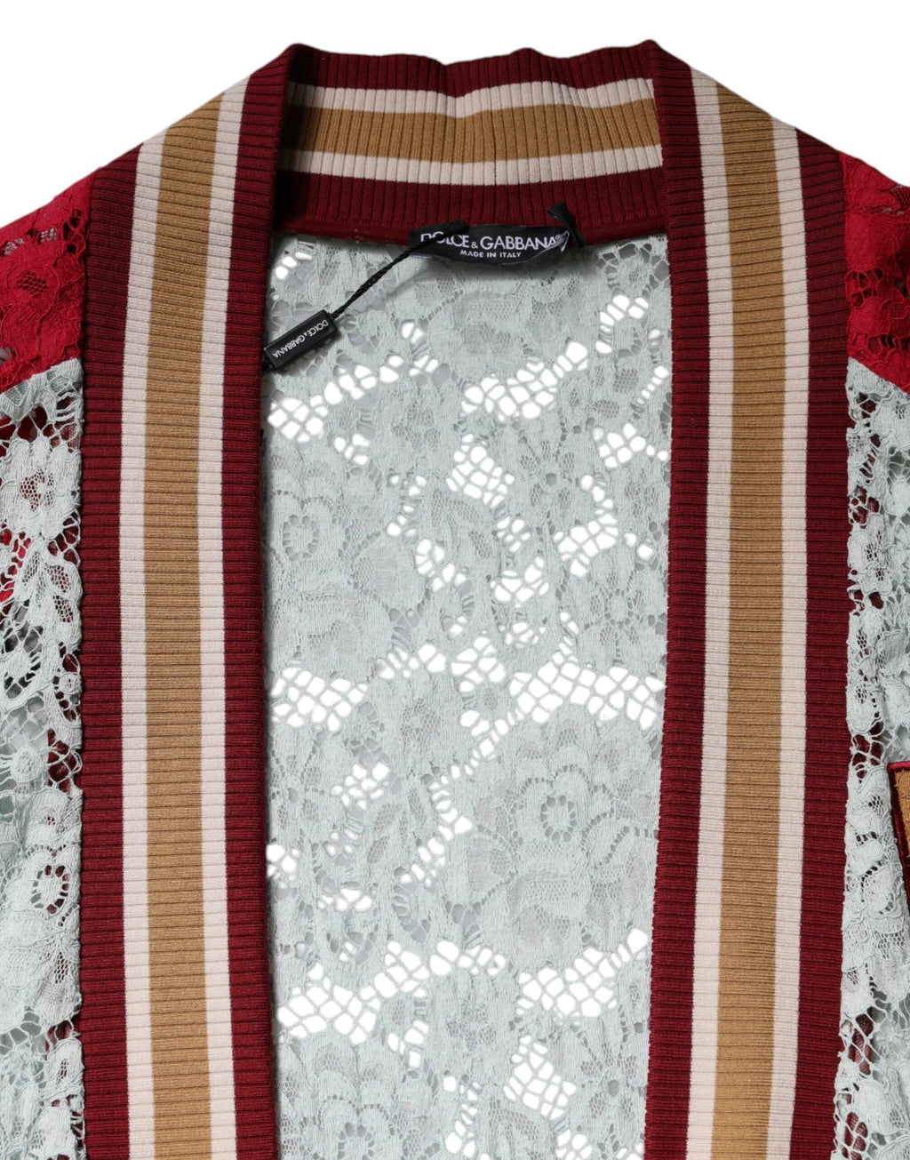 Dolce & Gabbana Multicolor Floral Lace Cardigan Sweater by Dolce & Gabbana