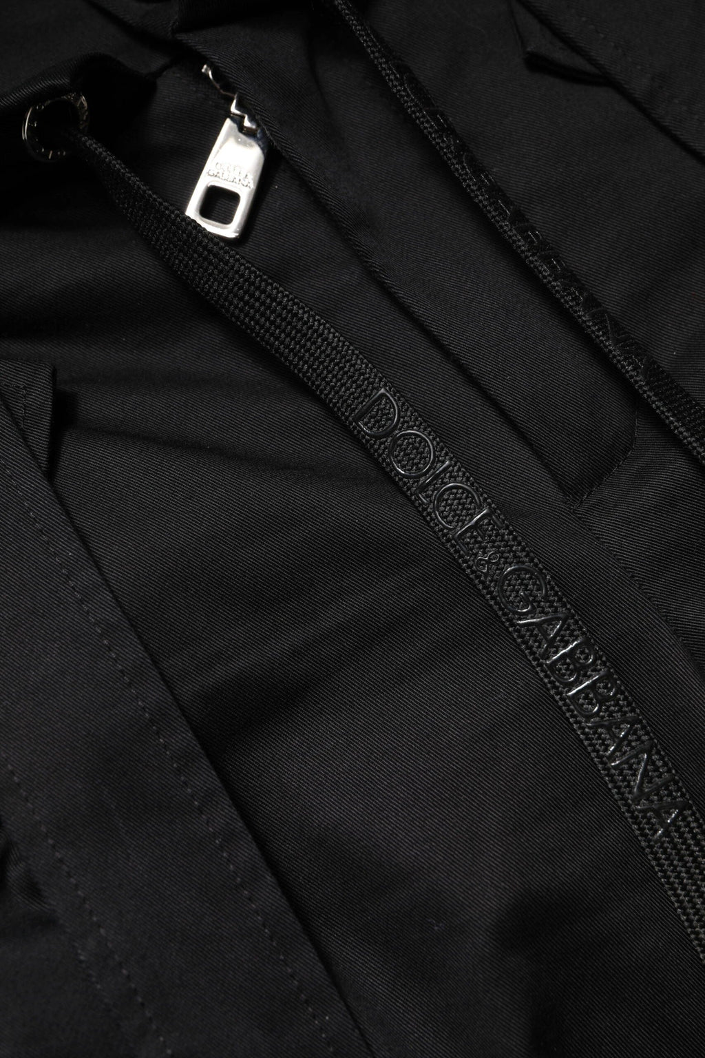 Dolce & Gabbana Black Cotton High Waist Cargo Pants by Dolce & Gabbana