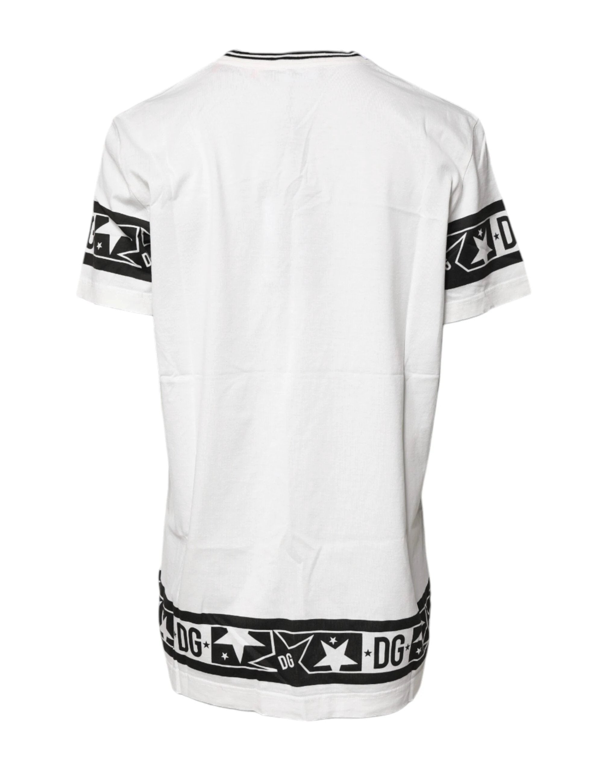 Dolce & Gabbana White #DGMillennials Cotton Crewneck T-shirt by Dolce & Gabbana
