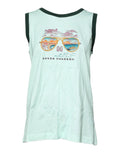 Dolce & Gabbana Light Green Graphic Print Sleeveless Tank T-shirt by Dolce & Gabbana