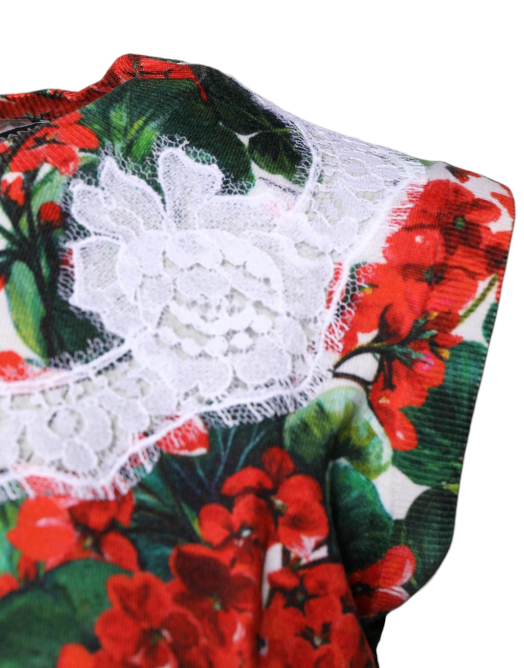 Dolce & Gabbana Multicolor Floral Lace Sleeveless Tank Top by Dolce & Gabbana