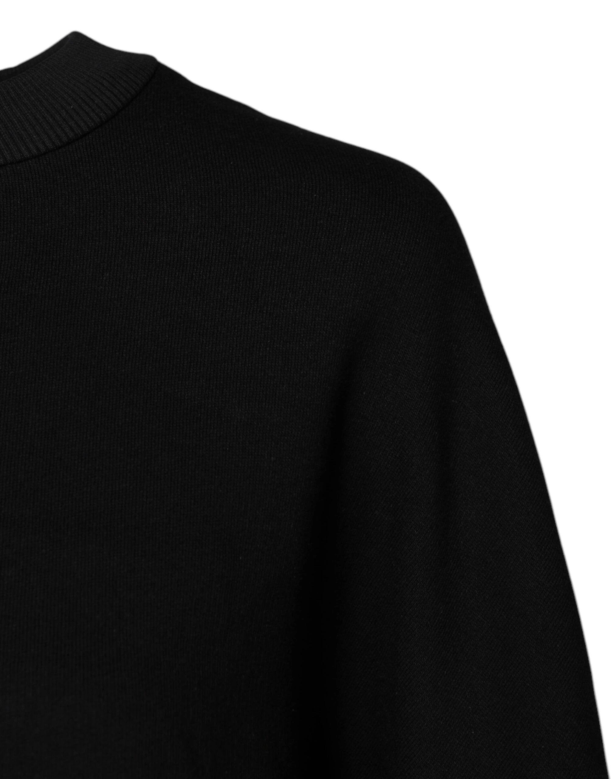 Dolce & Gabbana Black Cotton Crew Neck Sweatshirt Sweater by Dolce & Gabbana