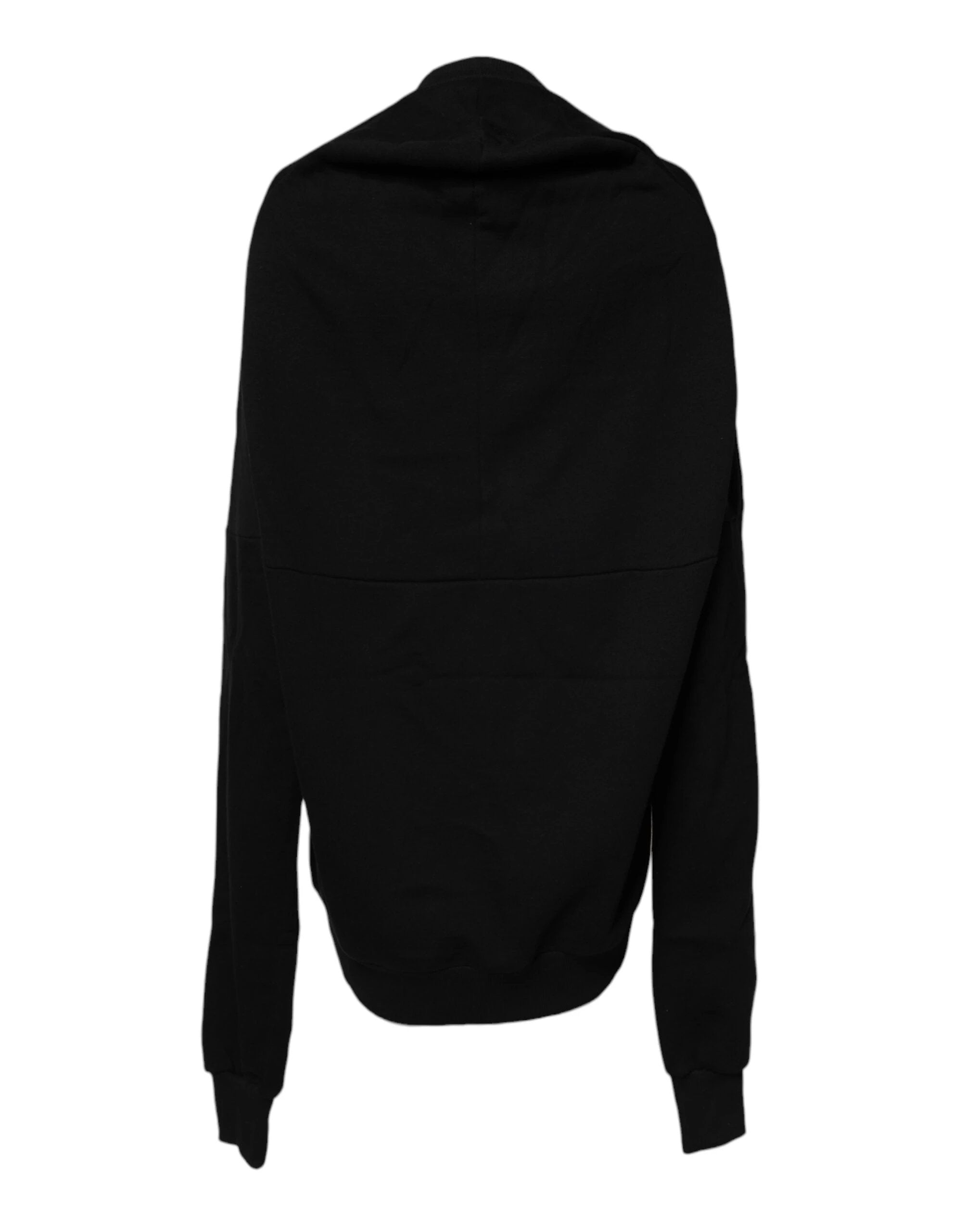 Dolce & Gabbana Black Cotton Crew Neck Sweatshirt Sweater by Dolce & Gabbana