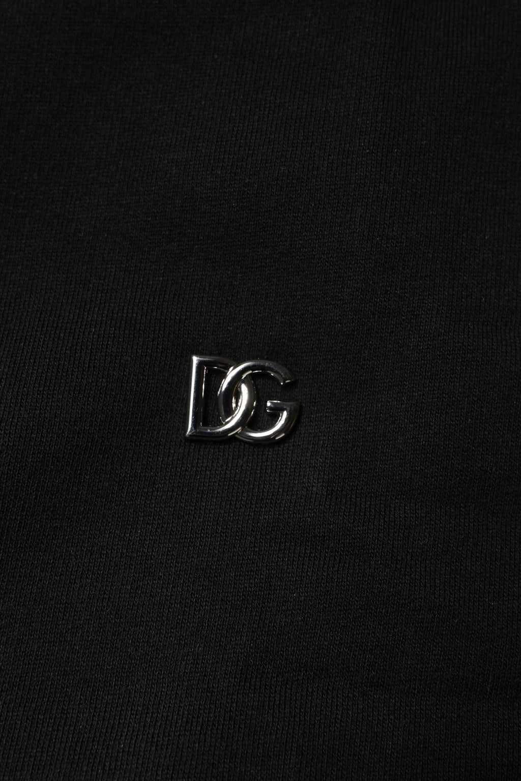 Dolce & Gabbana Black Cotton Crew Neck Sweatshirt Sweater by Dolce & Gabbana