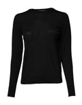 Dolce & Gabbana Black Wool Knit Crew Neck Pullover Sweater by Dolce & Gabbana