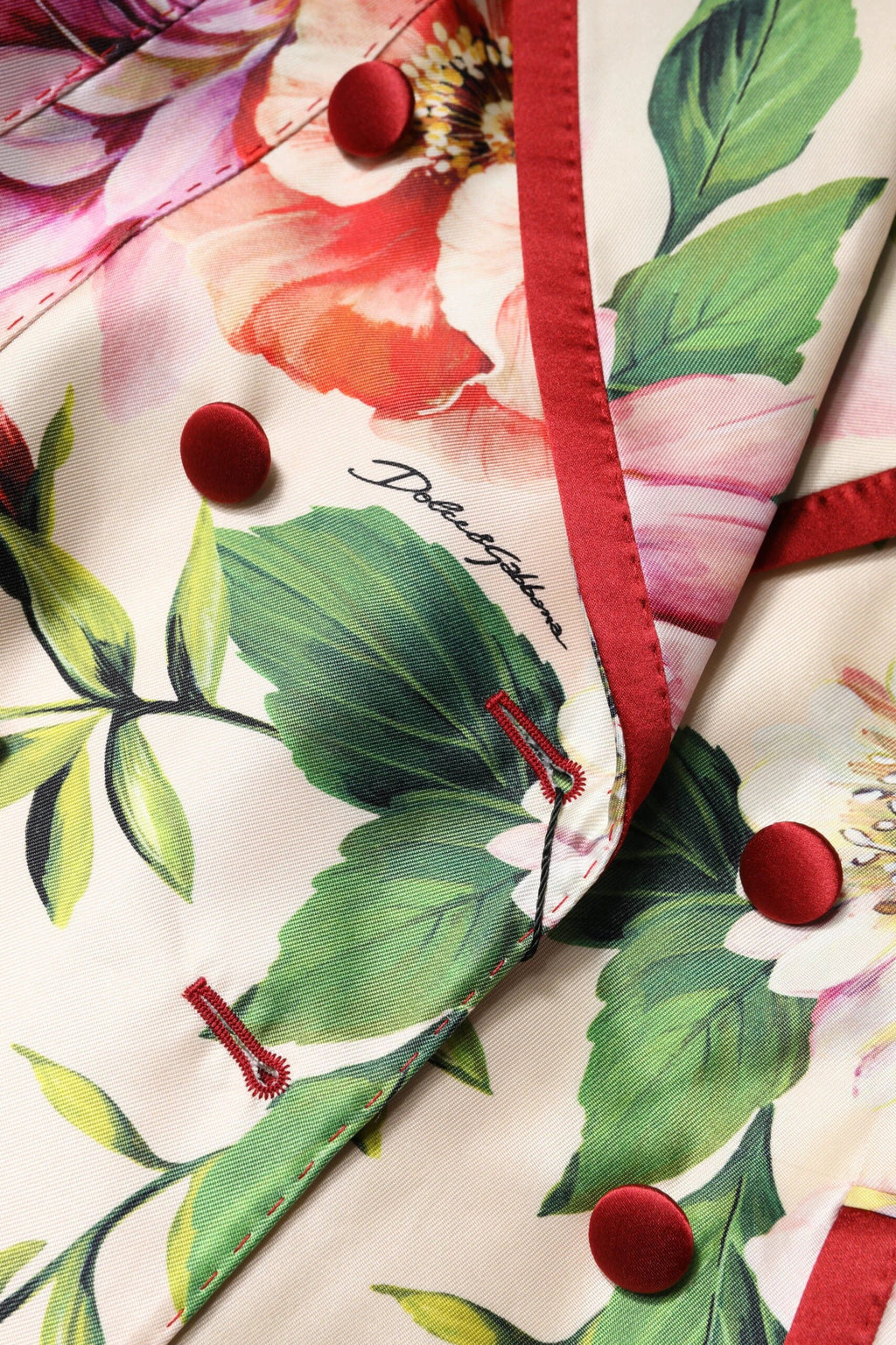Dolce & Gabbana Multicolor Floral Double Breasted Jacket by Dolce & Gabbana