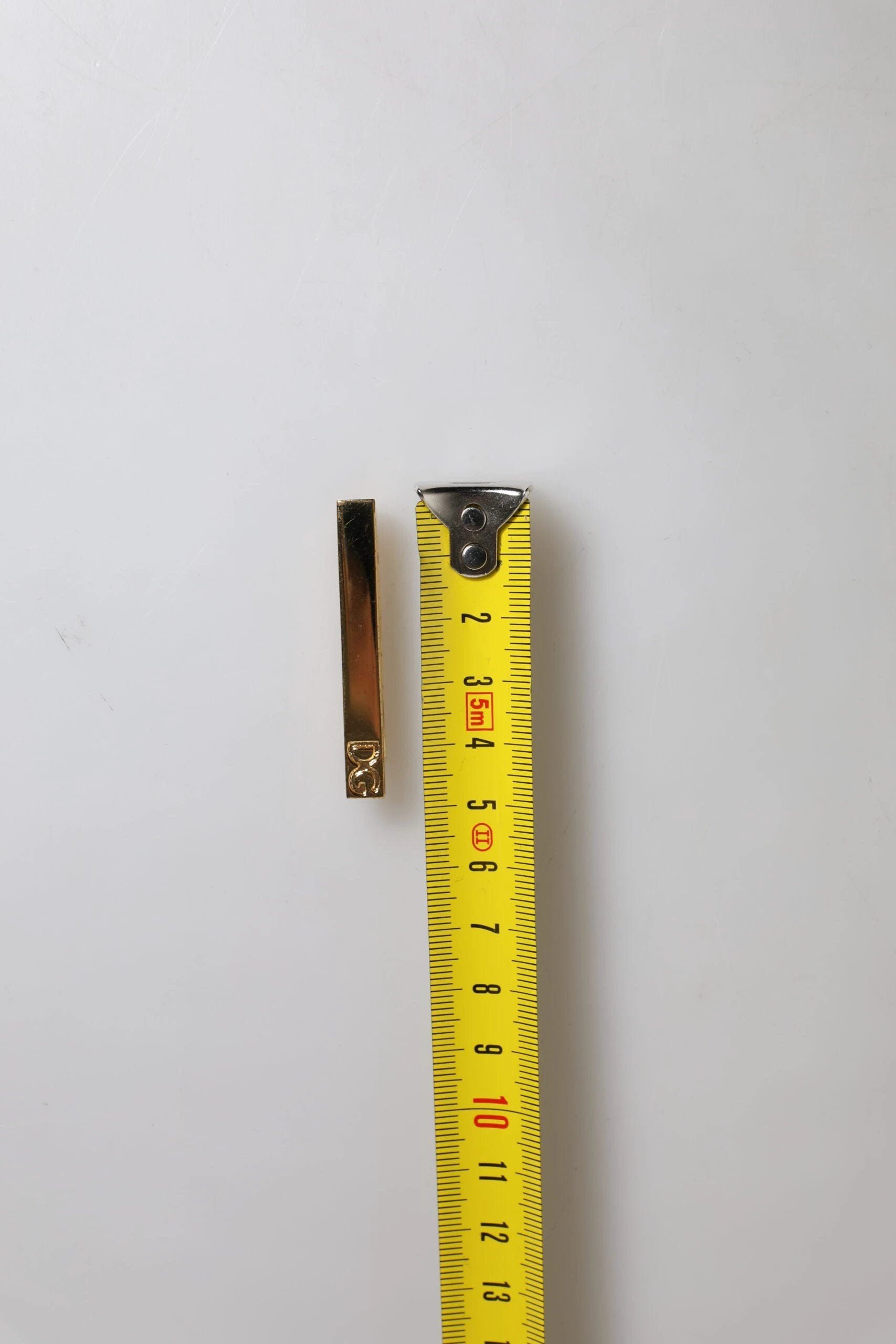 Dolce & Gabbana Gold Tone Brass Crystal Branded Accessory Tie Clip Bar by Dolce & Gabbana