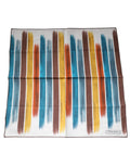 Dolce & Gabbana Multicolor Stripes Cotton Square Foulard Scarf by Dolce & Gabbana