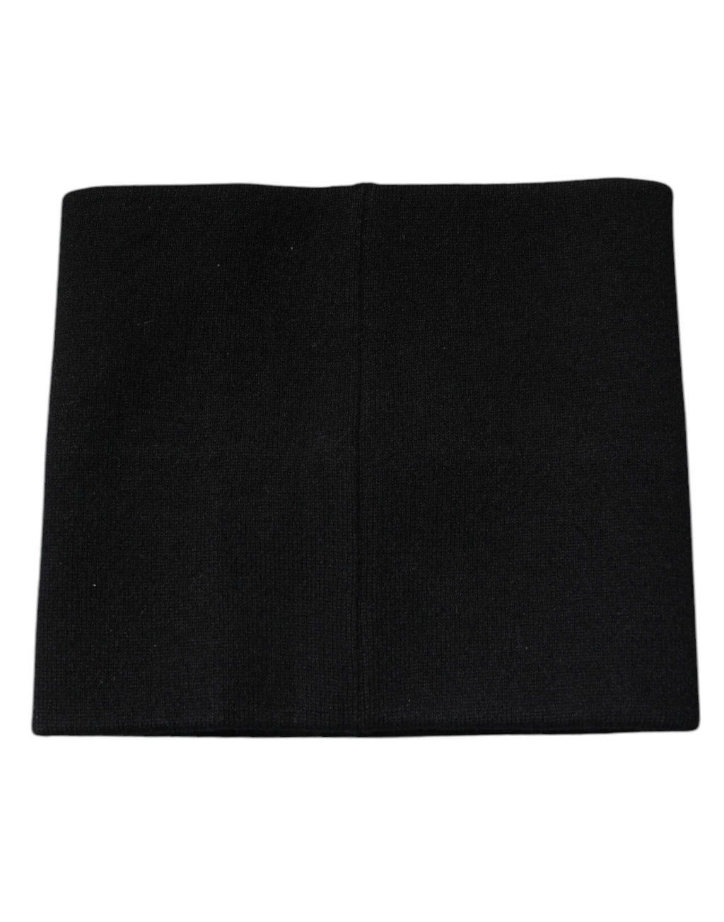Dolce & Gabbana Black Cashmere Knitted Square Handkerchief Scarf by Dolce & Gabbana