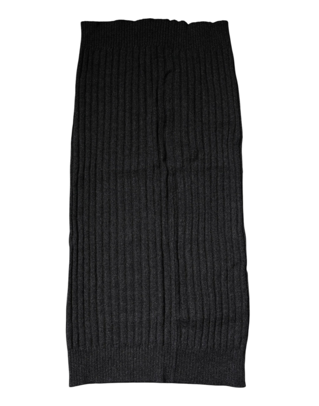 Dolce & Gabbana Black Cashmere Knitted Neck Warmer Foulard Scarf by Dolce & Gabbana